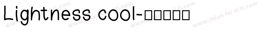 Lightness cool字体转换